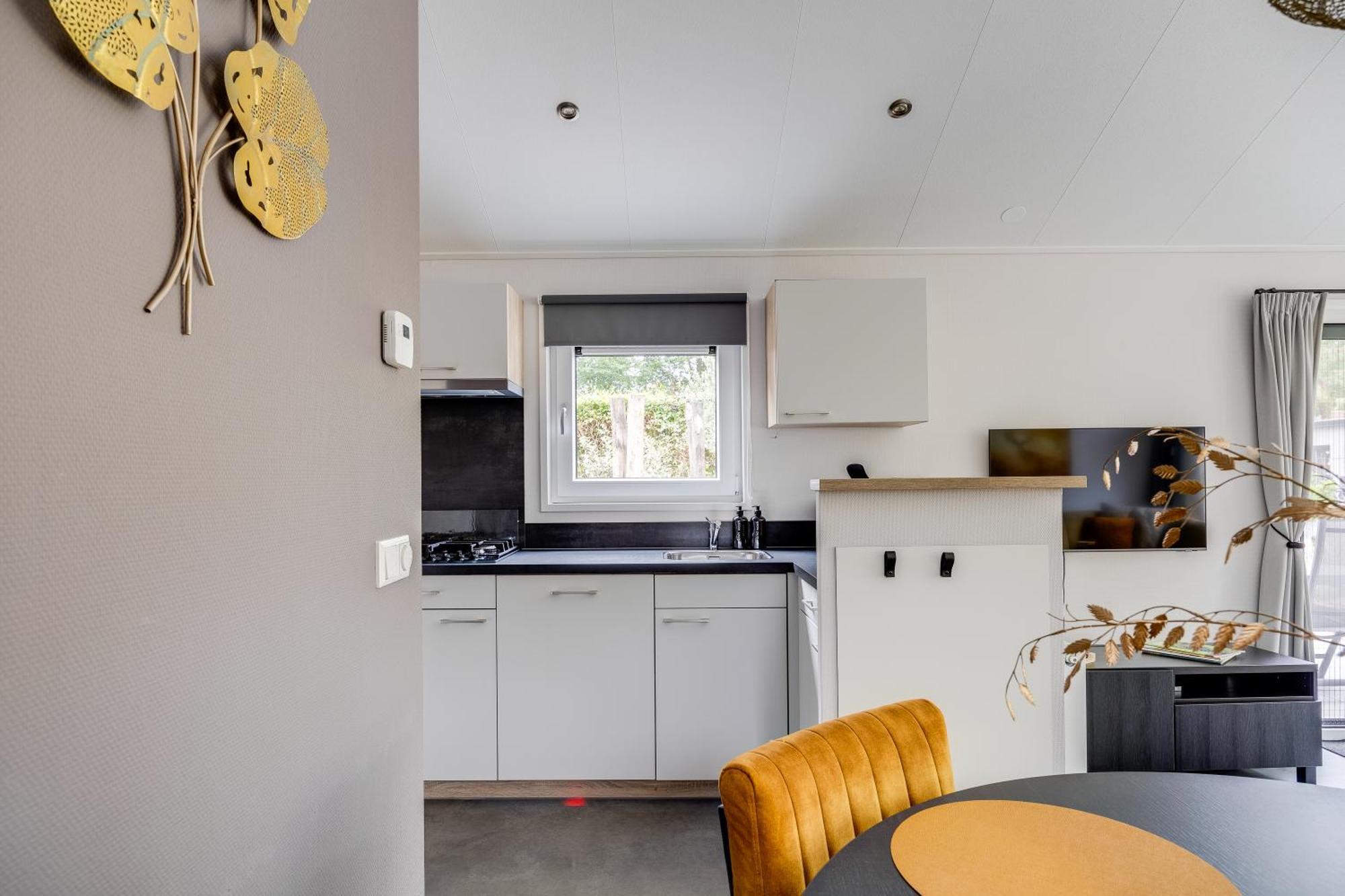 Modern Ingericht Chalet Op Groen Park Op De Veluwe Epe Exterior photo