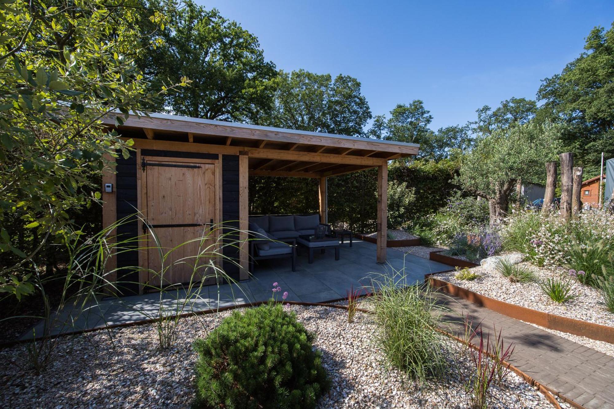 Modern Ingericht Chalet Op Groen Park Op De Veluwe Epe Exterior photo