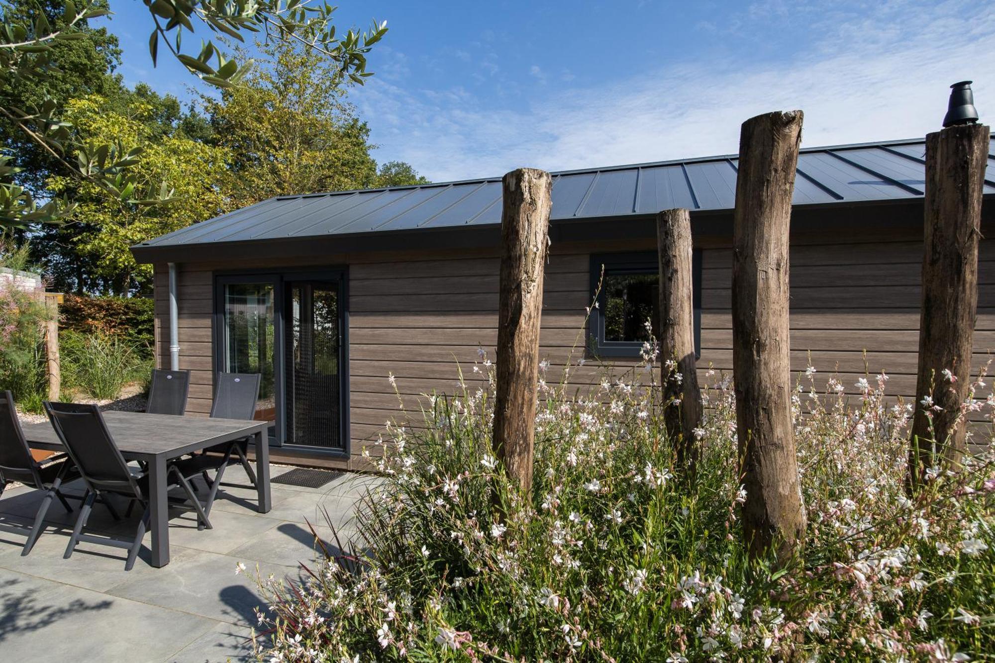 Modern Ingericht Chalet Op Groen Park Op De Veluwe Epe Exterior photo